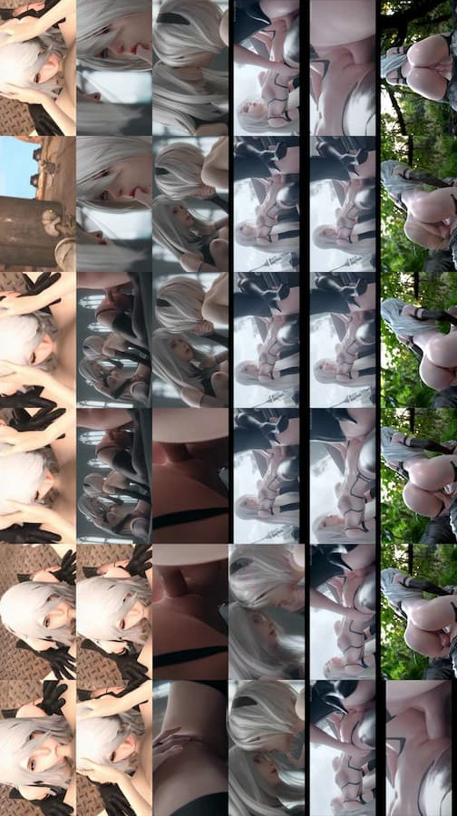 Yorha A2 Nier Automata Sex Compilation – Hot Fuck Scenes [by Tatu30]
