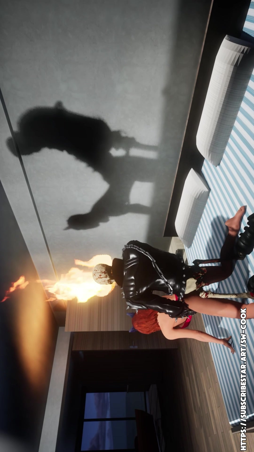 Ghost Rider Wrecks Hot Girl in NYC Hotel
